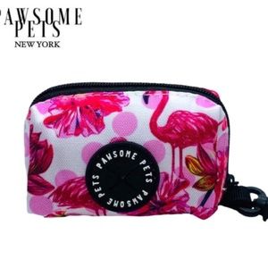 Poo bag holder - Pink  Flamingo